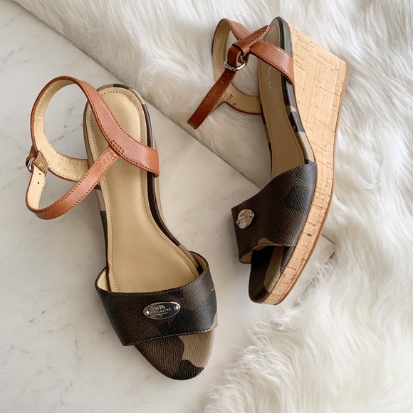 Coach Shoes - Coach • Camo Wedges